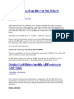 Reduce ARP Caching Time in Sun Solaris Using NDD PDF