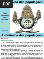 A Dinâmica Das Populações Cap. 3