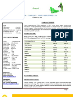 Research :: Company :: Visaka Industries LTD