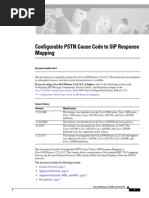 SIP To PSTN Cause Codes