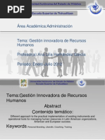 Gestion Innovadora de Recursos Humanos