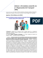 Divorcio Amistoso o de Mutuo Acuerdo en Venezuela