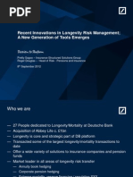 DB Presentation On Longevity Risk PDF