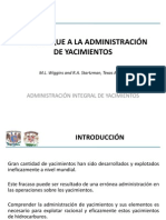 Un Enfoque A La Administración de Yacimientos