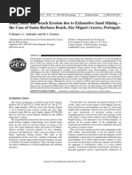 Dune, Bluff and Beach Erosion Due To Exhaustive Sand Mining - The Case of Santa Barbara Beach, São Miguel (Azores, Portugal)