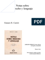 Carrió: Teoría Del Derecho