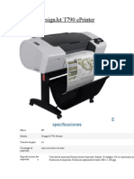 CARACTERISTICAS DE UN PLOTER DesignJet T790 Eprinter