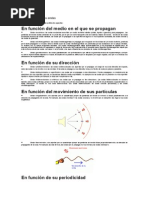 Clasificación de Las Ondas