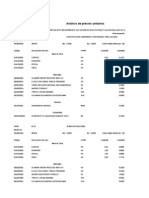 Análisis de Precios Unitarios: Presupuesto Fecha Presupuesto Partida