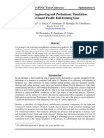 Inverse Engineering and Preliminary Simulation of A Closed Profile Roll-Forming Line