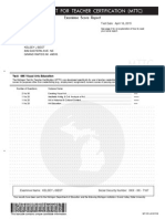 MTTC Score Report