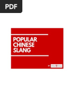 Popular Online Chinese Slang 