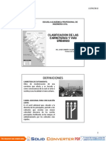 3.clasificacion de Las Carreteras y Vias Urbanas 10 PDF