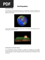 Earthquakes: The Earth's Crust