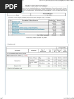 Detailed Construction Calculator For Residence - Average