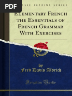 Elementary French The Essentials of French Grammar With Exercises 1000090314