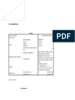 Correlations: Correlations /variables X1 Y /print Twotail Nosig /missing Pairwise