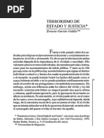 Terrorismo de Estado y Justicia. Ernesto Garzón Valdés