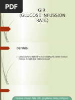 Gir (Glucose Infussion Rate)