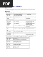 Data View - Ydp - DV - Forecasting Use: Field Name User Action and Values Comment