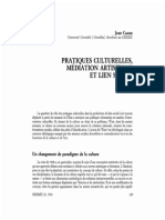 Jean Caune - Pratiques Culturelles, Médiation Artistique Et Lien Social PDF