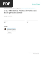 A To Z Orthodontics Vol 9 Preventive and Interceptive Orthodontics