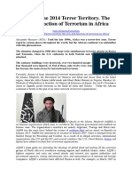 Mezyaev June 2014 Terror Territory. The Rise and Function of Terrorism in Africa