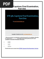 STR 581 Capstone Final Exam Part One Latest Online HomeWork Help