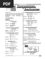 Capitulo 1-2-3-4 - Exponentes y Radicales - Ecuaciones Exponenciales - Expresiones Algebraicas - Polinomi