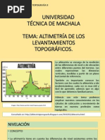 Altimetría de Los Levantamientos Topográficos