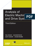 Analysis of Electric Machinery and Drives Systems