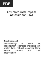 Environmental Impact Assessment (EIA)