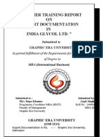 India Glycol LTD Arpit Singh Final Report