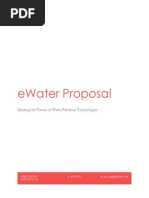 Ewater Proposal: Marking The Future of Water Filtration Technologies