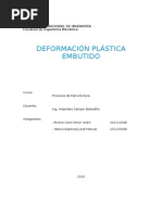 Deformacion Plastica - Embutido