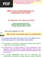 Effect of Non-Condensable Gas On Condensation Heat Transfer