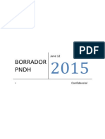 Borrador Plan Nacional de Derechos Humanos Rep. Dominicana 2015