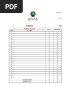 Master Marksheet Template