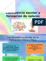 Convivencia Escolar y Formación de Valores