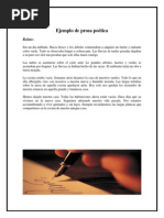 Ejemplo de Prosa Poética PDF