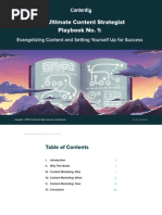 The Ultimate Content Strategist Playbook No. 1:: Evangelizing Content and Setting Yourself Up For Success