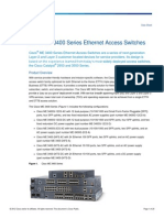 Cisco ME3400 Datasheet