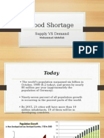 Food Shortage: Supply VS Demand