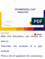 Environmental Gap Analysis: March 2014