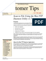 Xerox Scan To File Using The War FTP Daemon Utility