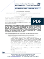 Pentru Proiectul de PUZ - Construire Statie de Transfer Si Statie de Sortare, Extravilan Com. Ruginoasa, Jud. Iasi, Proiect Afisat Pe Site-Ul APM Iasi 04.05.2012