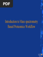 Introduction To Mass Spectrometry Based Proteomics Workflow