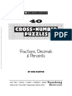 40 Cross-Number Puzzles Fractions, Decimals & Percents