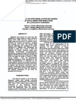 Testing An Expanded Attitude Model of Goal-Directed Behavior in A Loyalty Context