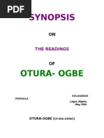 2 Otura Ogbe Otura Oriko Otura Orire 16 Ese Ifa